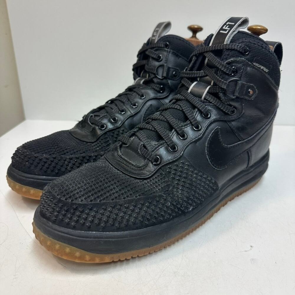 Nike Lunar Force 1 Duckboot Black Gum Air Force 1 LF1 High Triple Black 14 GUC